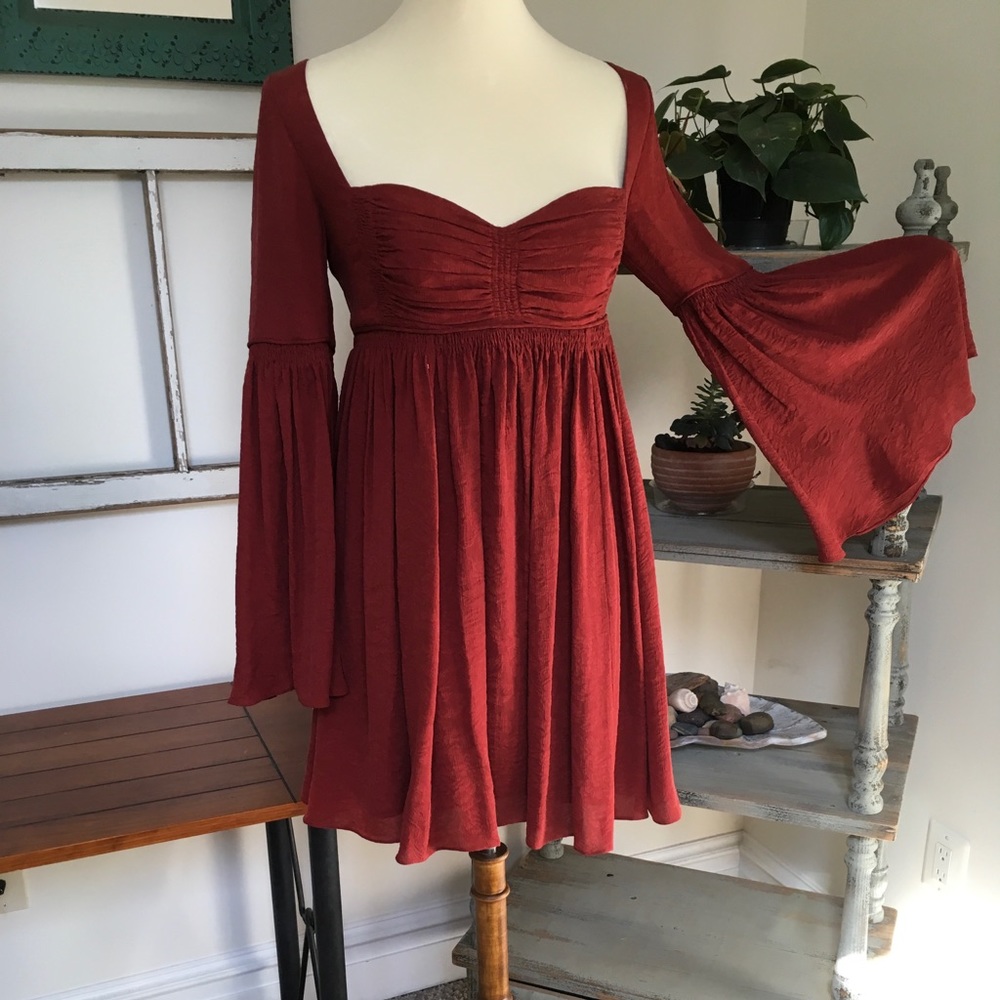 Free People Bell Sleeve Mini